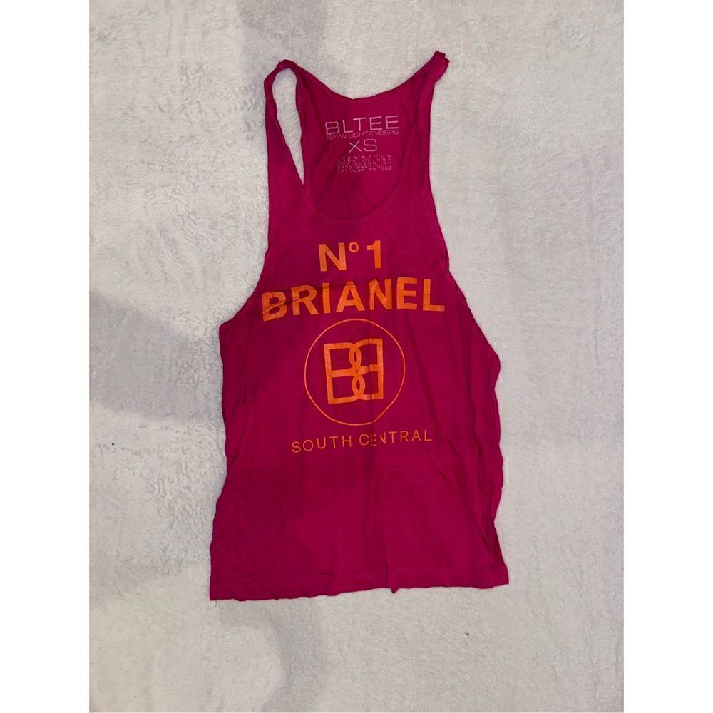 SIZE XS BRIANEL BRIAN LICHTENBERG TANK TOP PINK